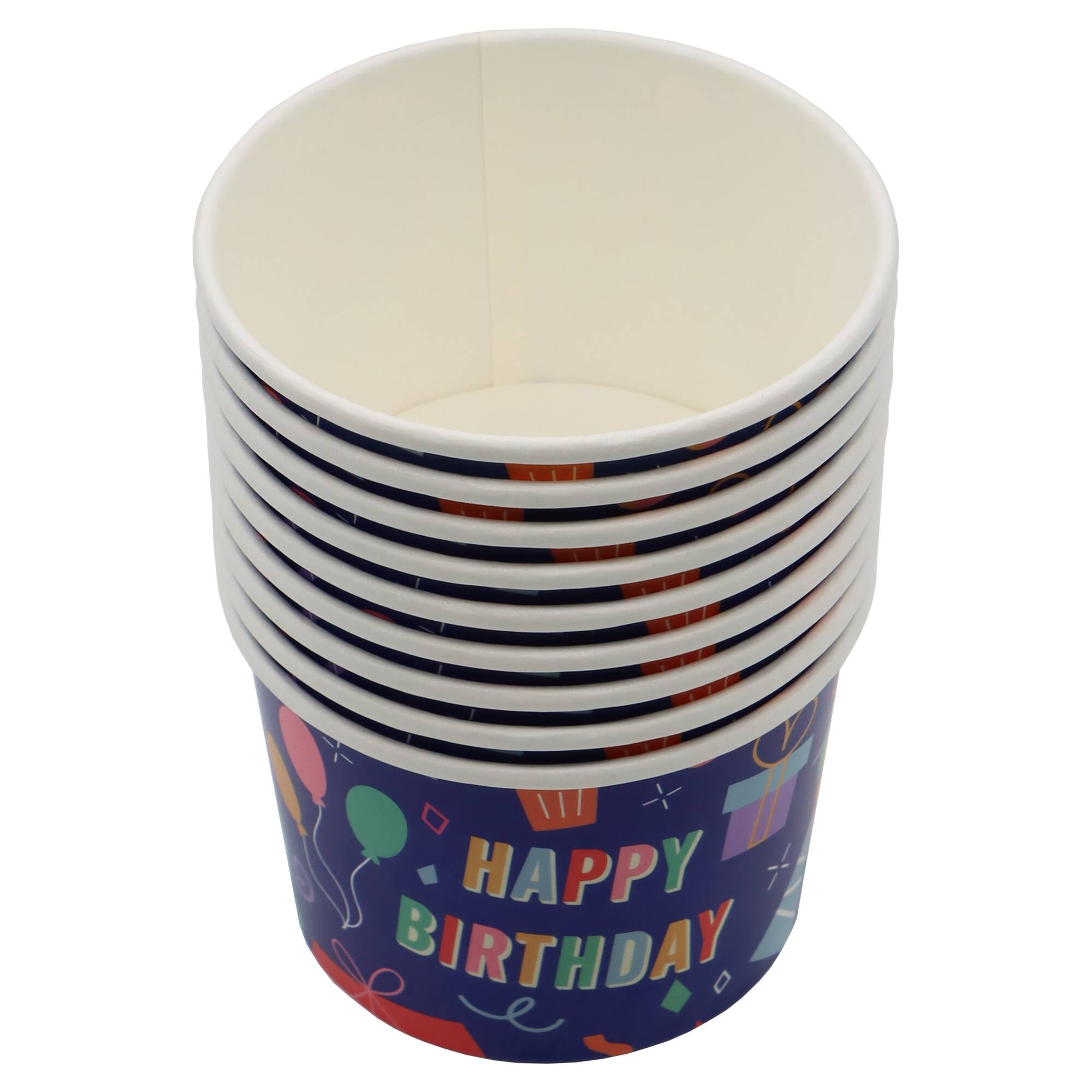 8oz. Happy Birthday Snack Cups, 10ct. by Celebrate It™